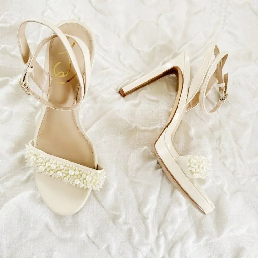 Sam Edelman Jade Pearl Heel Size 8 New